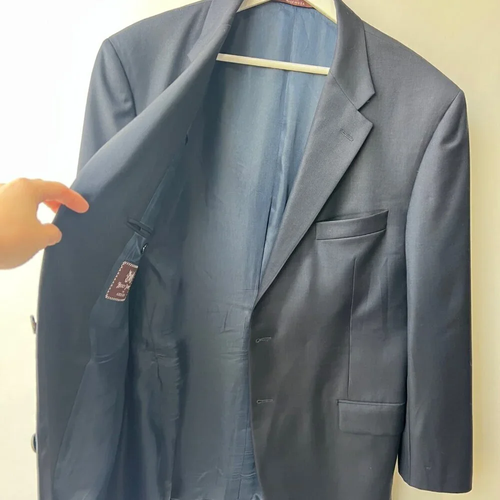 Hickey Freeman for Nordstrom Loro Piana Superwool 130 Blazer, Navy, Size 44R